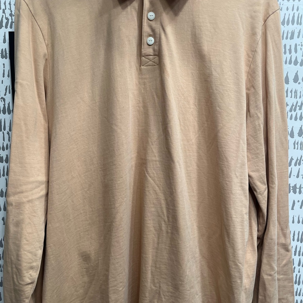 Flint and Tinder Men's Tan Polo Shirt - Picture 3 of 3